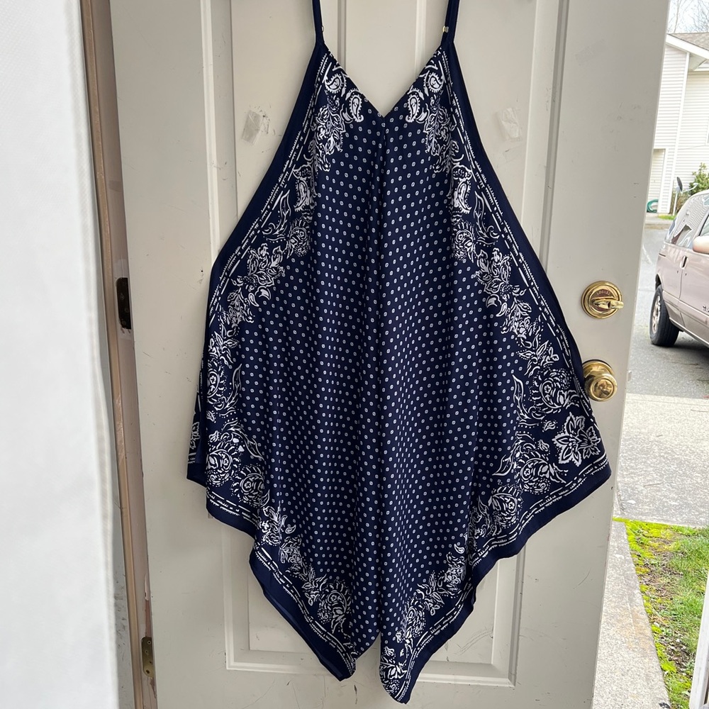 Tommy Bahama Navy and White Paisley Dress - Picture 5 of 13